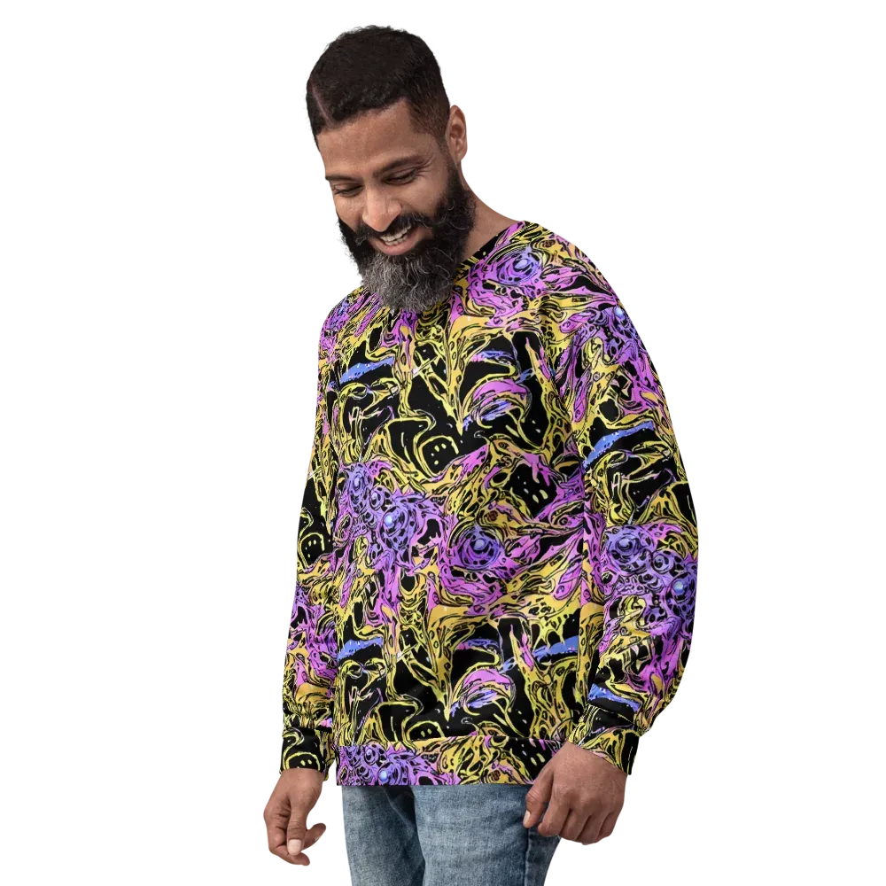 Black Orchid Riot on Sweatshirt — Left Front