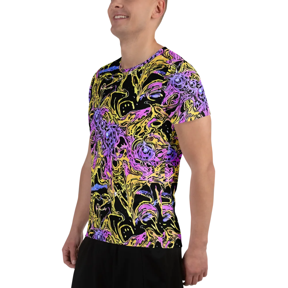 Black Orchid Riot on Men's Athletic T-Shirt — Left