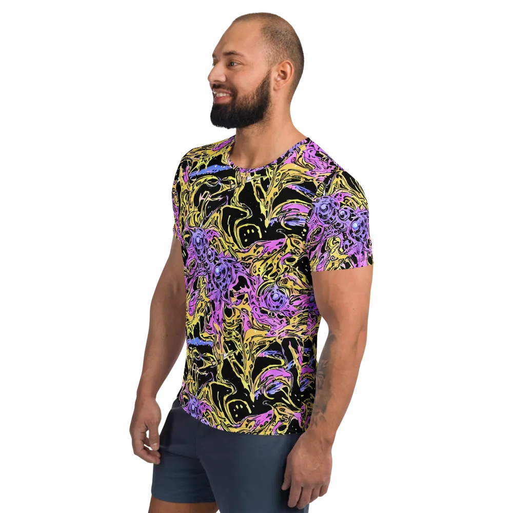 Black Orchid Riot on Men's Athletic T-Shirt — Left