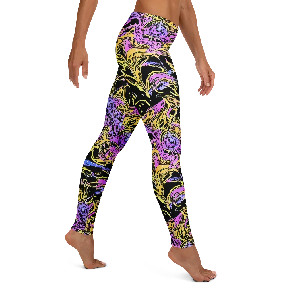 Black Orchid Riot on Leggings — Right