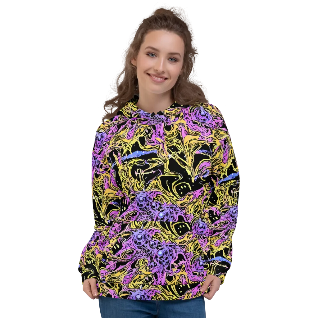 Black Orchid Riot on Hoodie — Front