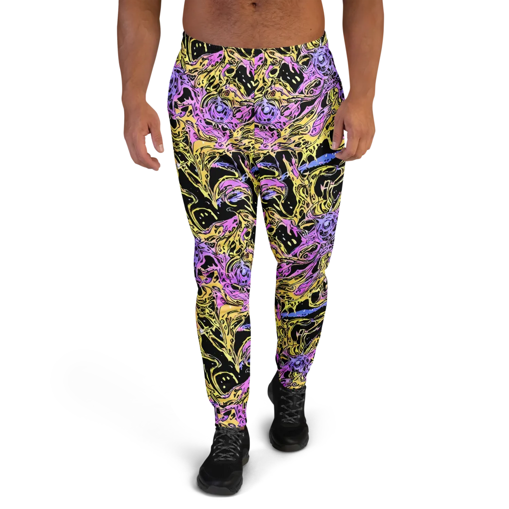 Black Orchid Riot on Men's Joggers — Front