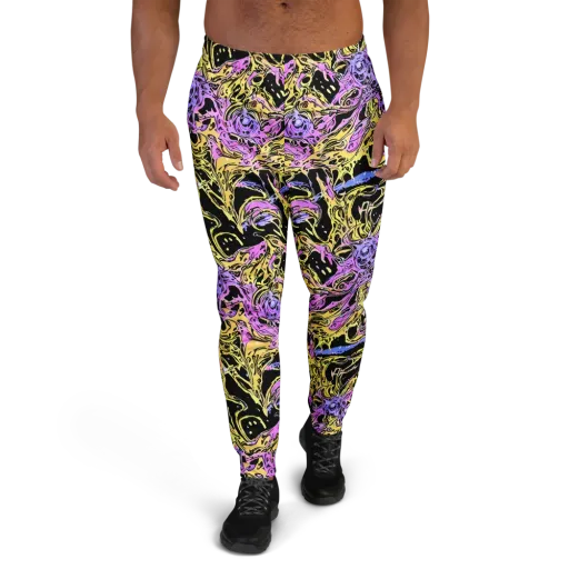 Black Orchid Riot on a Men's Joggers