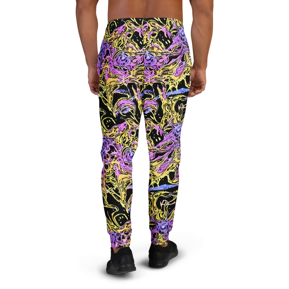 Black Orchid Riot on Men's Joggers — Back