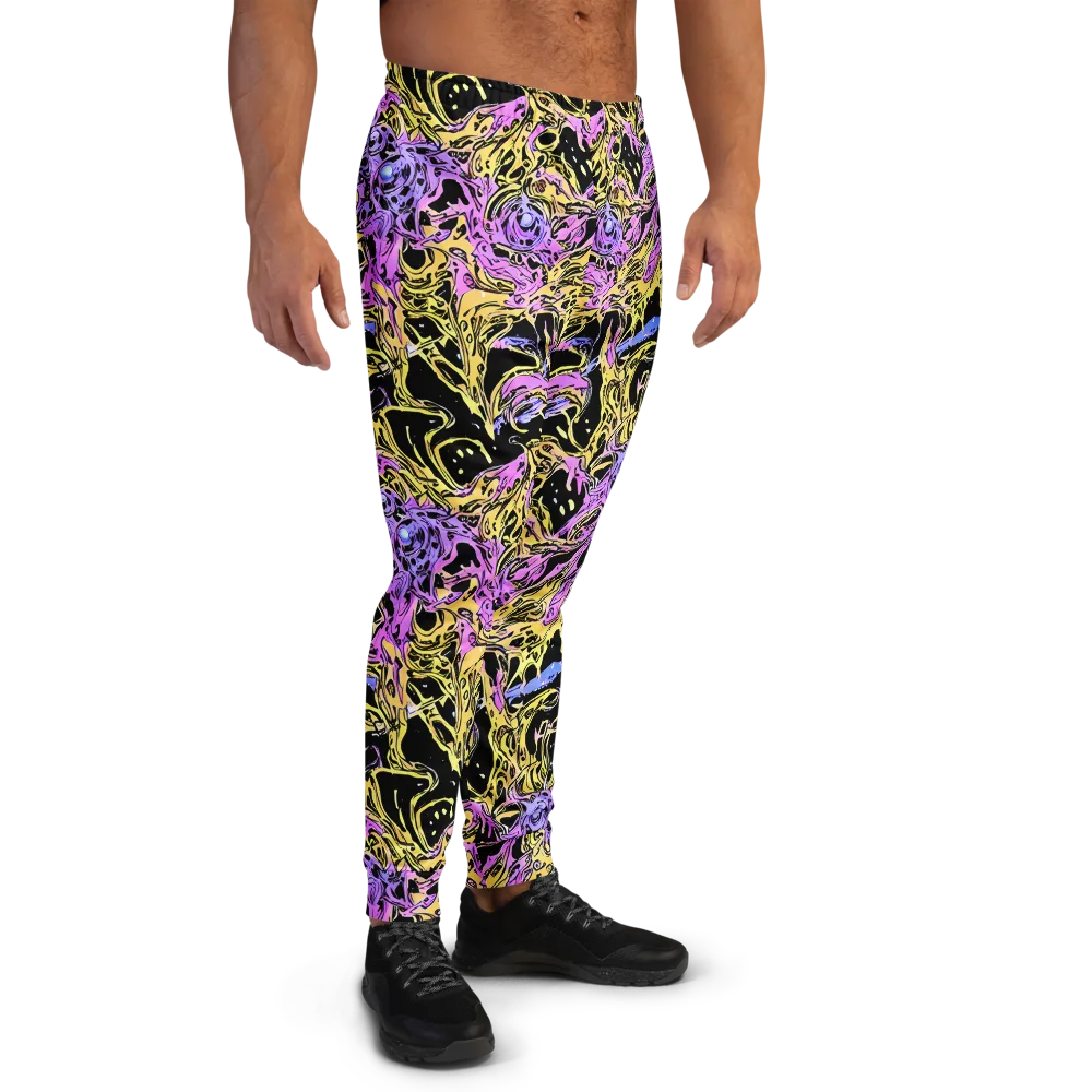 Black Orchid Riot on Men's Joggers — Right