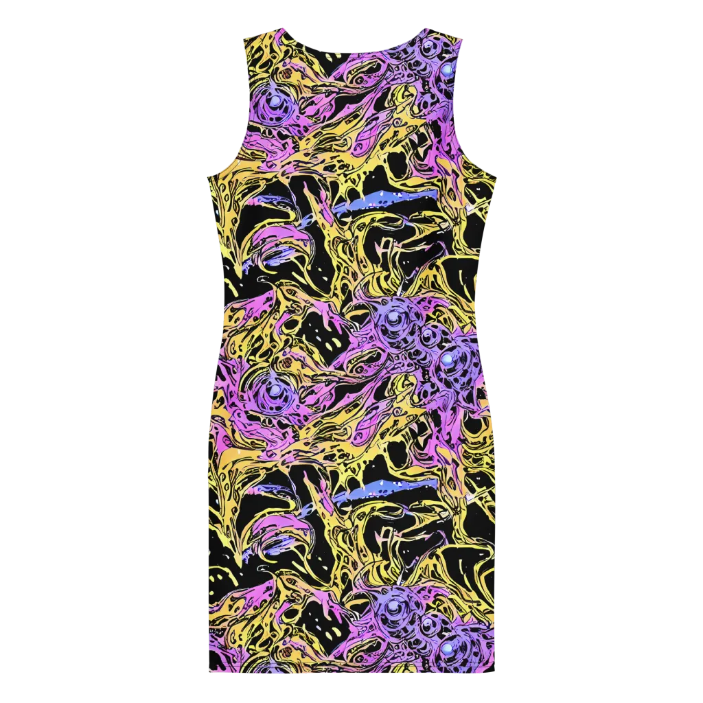 Black Orchid Riot on Bodycon Dress — Back
