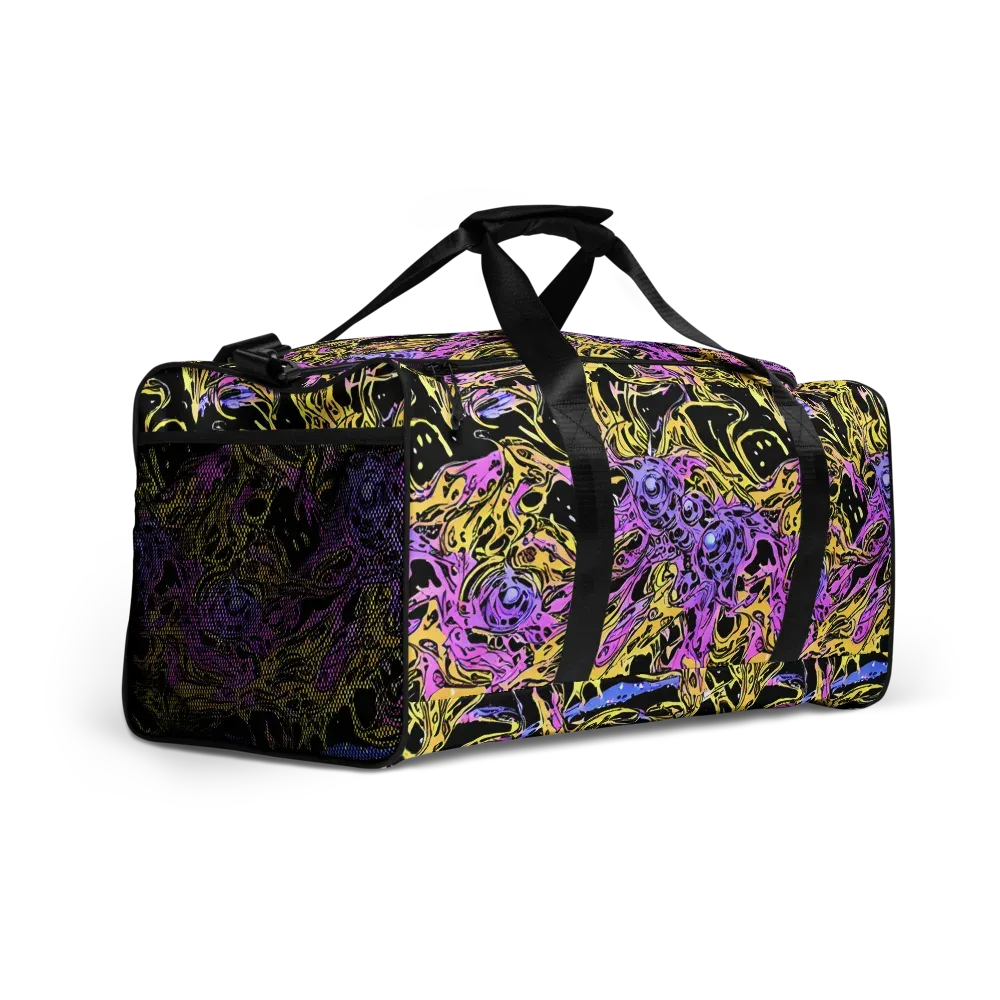 Black Orchid Riot on Duffle Bag — Right Front