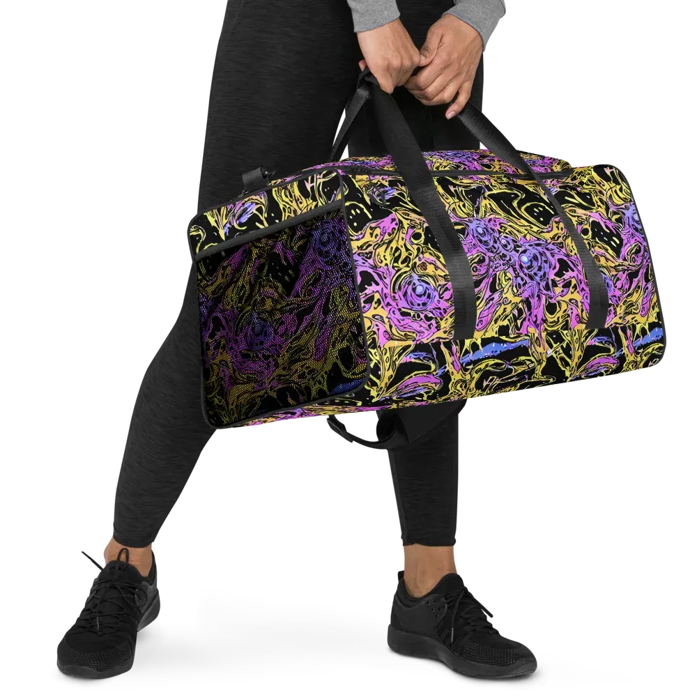 Black Orchid Riot on Duffle Bag — Right Front