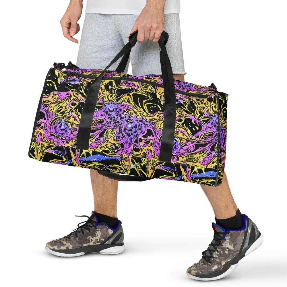Black Orchid Riot on Duffle Bag — Front