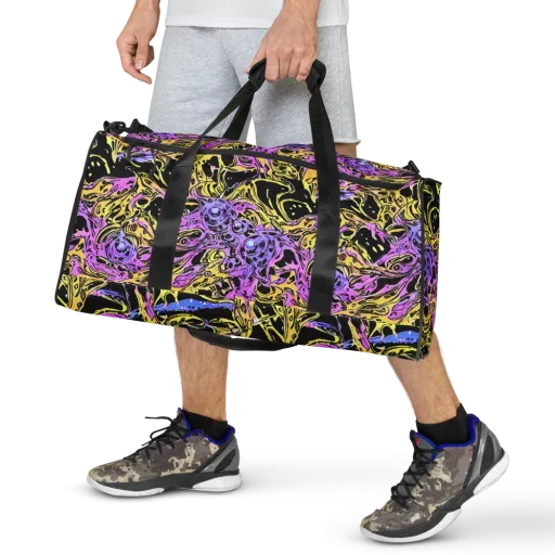 Black Orchid Riot on a Duffle Bag