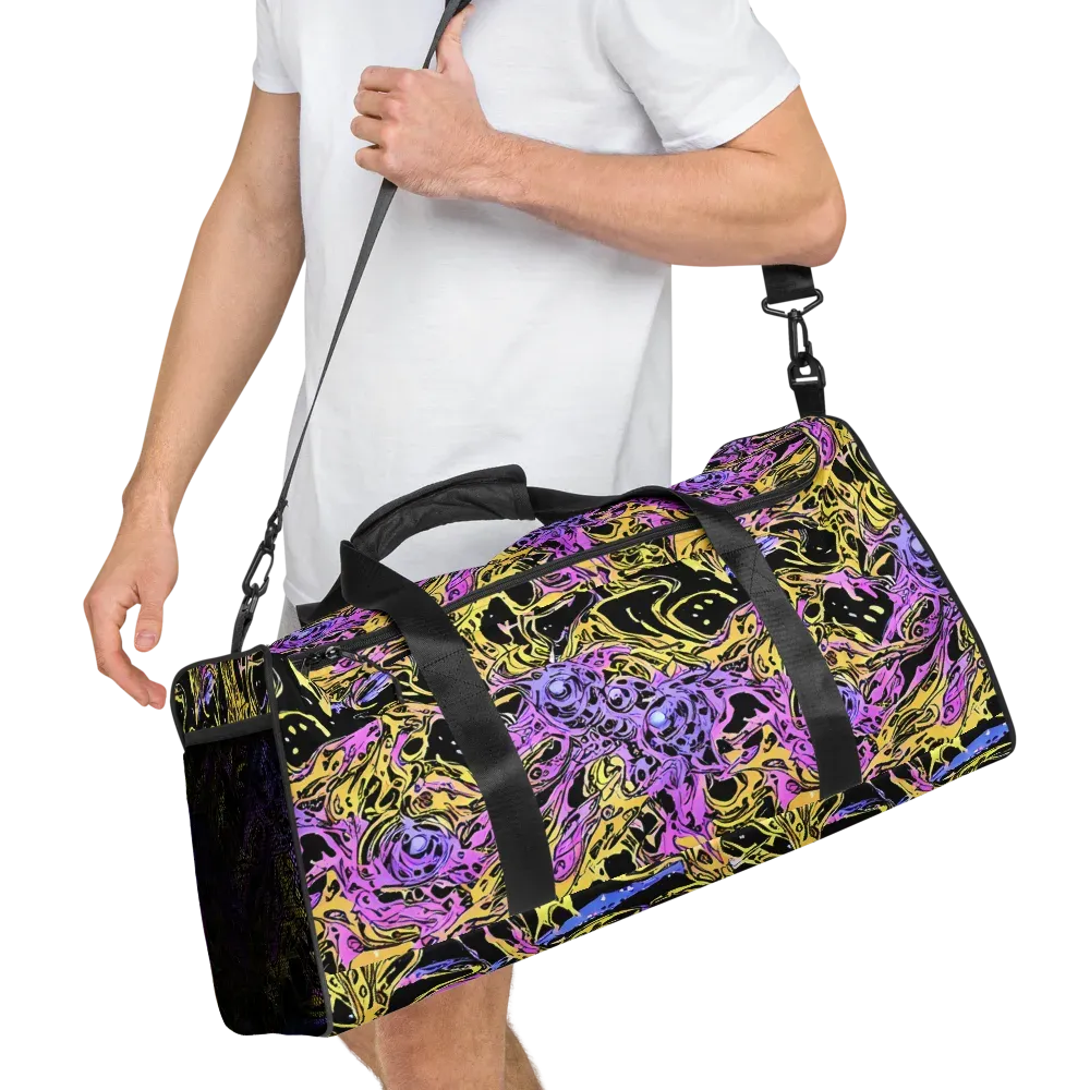 Black Orchid Riot on Duffle Bag — Right Front