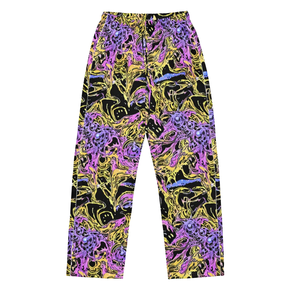 Black Orchid Riot on Women's Pajama Pants — Front