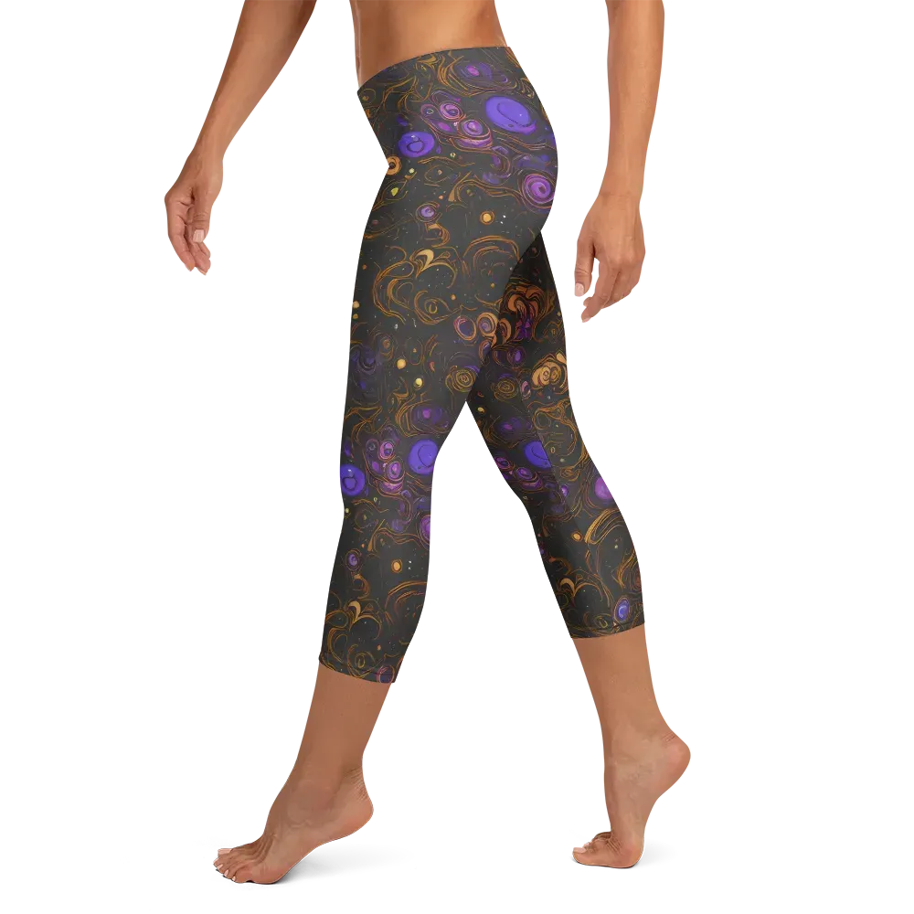 Gilded Gravity on Capri Leggings — Left