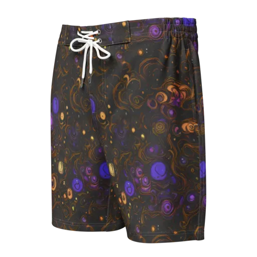 Gilded Gravity on a Men's Board Shorts