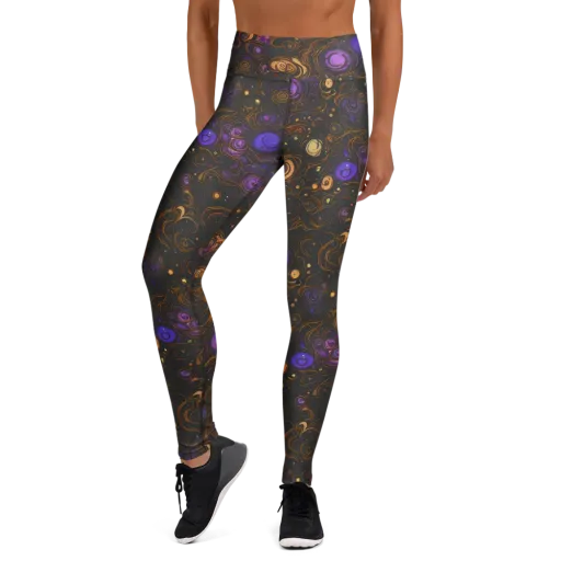 Gilded Gravity on a Yoga Leggings
