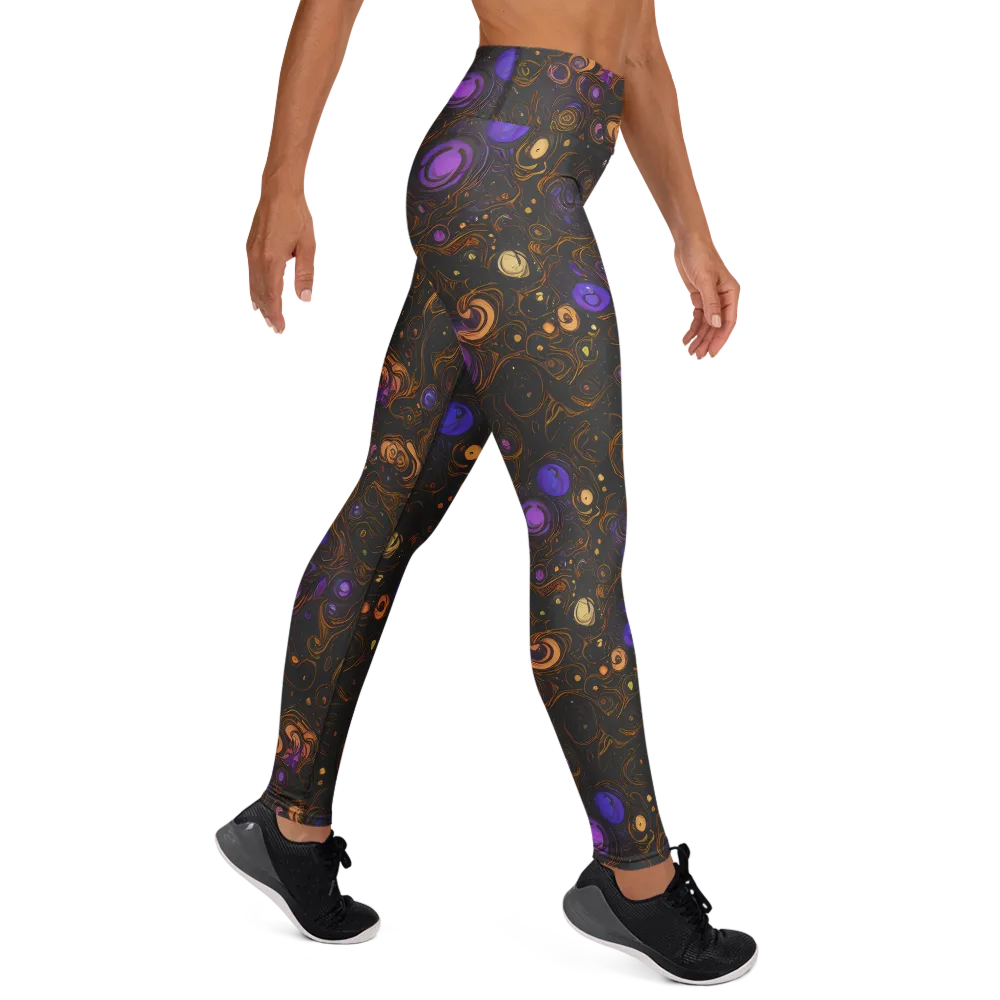 Gilded Gravity on Yoga Leggings — Right