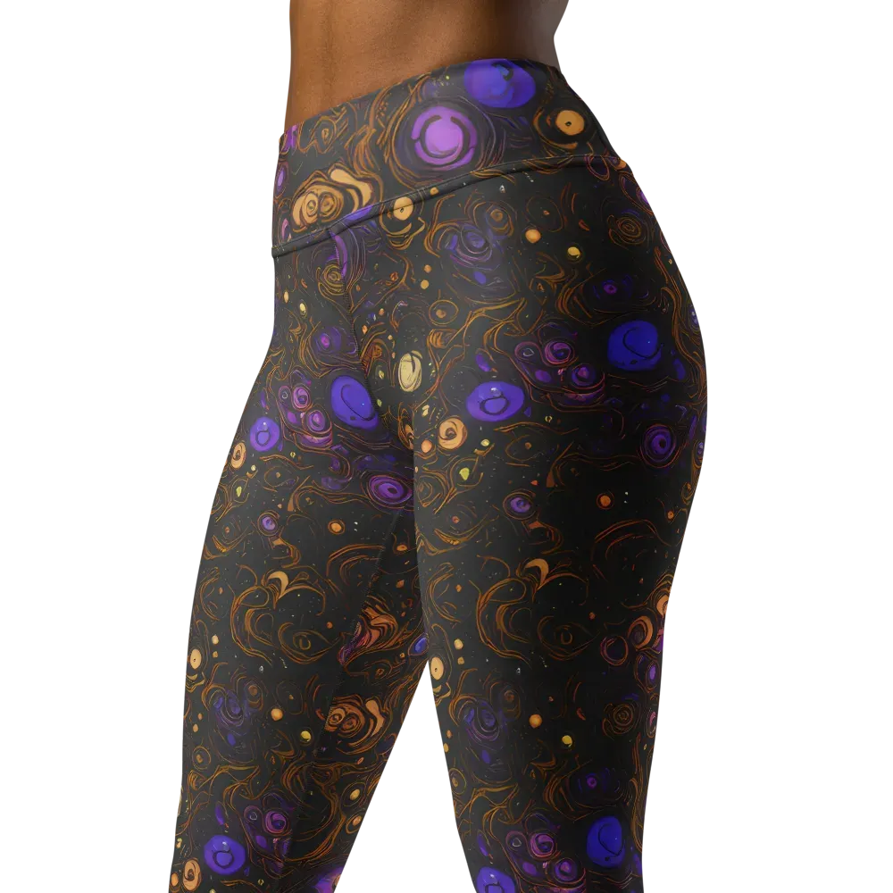 Gilded Gravity on Yoga Leggings — Left Front