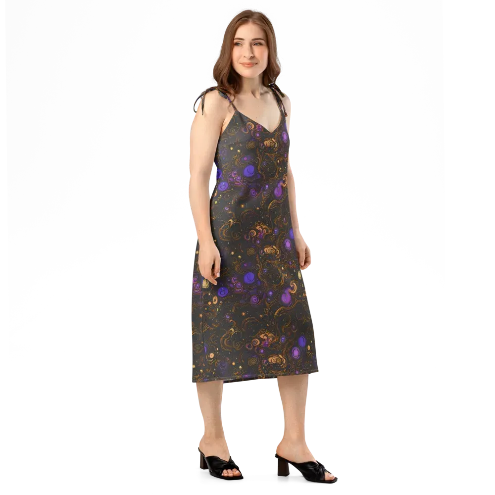 Gilded Gravity on Slip Dress — Right Front