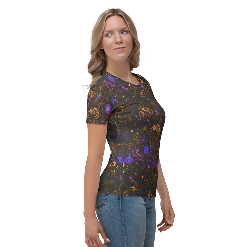 Gilded Gravity on Women's Crew Neck T-Shirt — Right