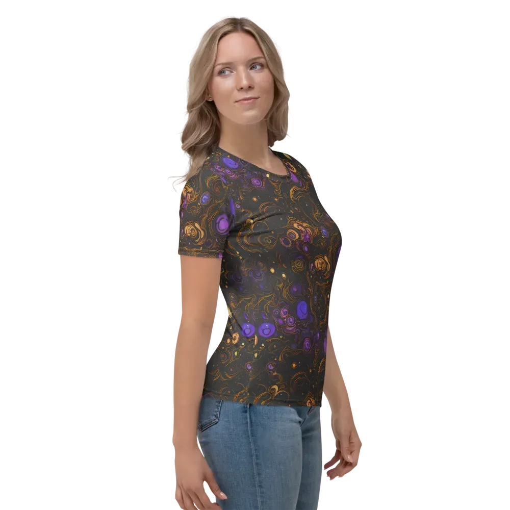 Gilded Gravity on Women's Crew Neck T-Shirt — Right