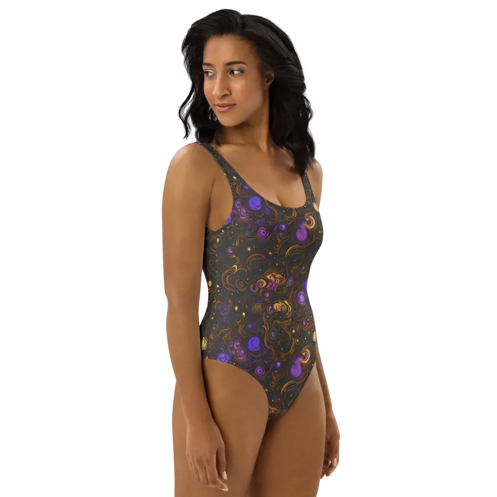 Gilded Gravity on One-Piece Swimsuit — Right