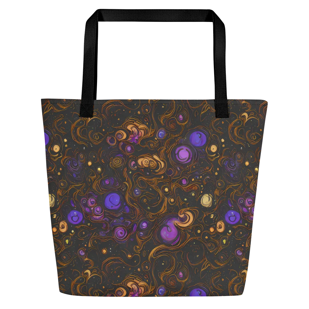 Gilded Gravity on Large Tote Bag W/ Pocket — Front