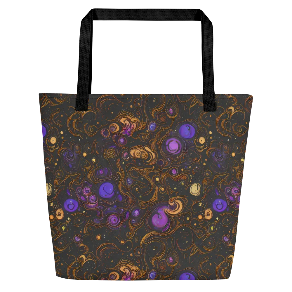 Gilded Gravity on Large Tote Bag W/ Pocket — Front