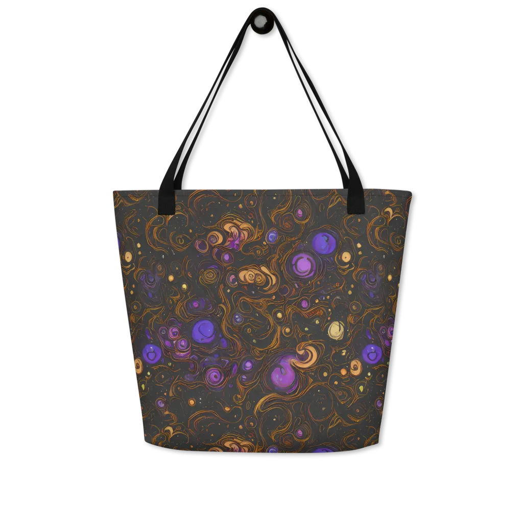 Gilded Gravity on Large Tote Bag W/ Pocket — Front