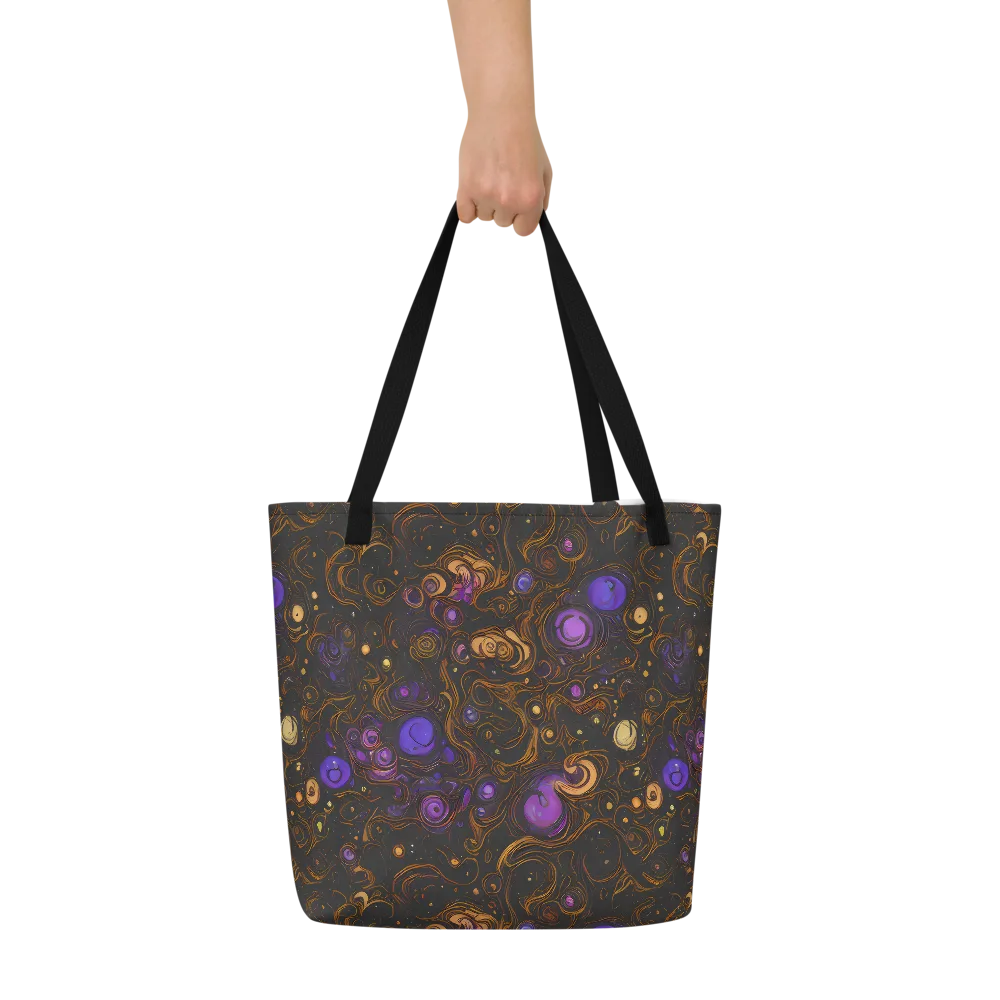 Gilded Gravity on Large Tote Bag W/ Pocket — Front