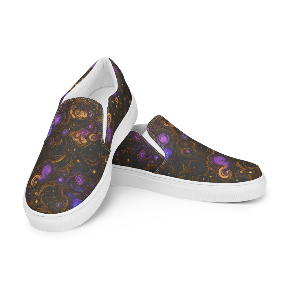 Gilded Gravity on Women's Slip-On Canvas Shoes — Left Front