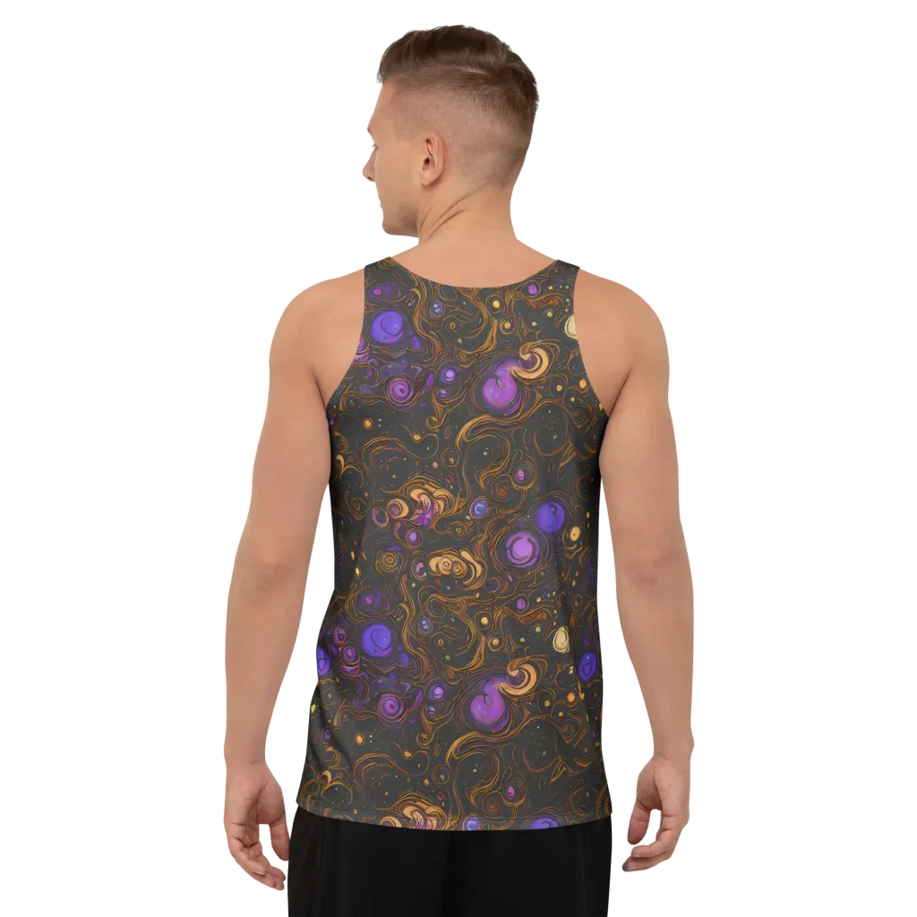 Gilded Gravity on Men's Tank Top — Back