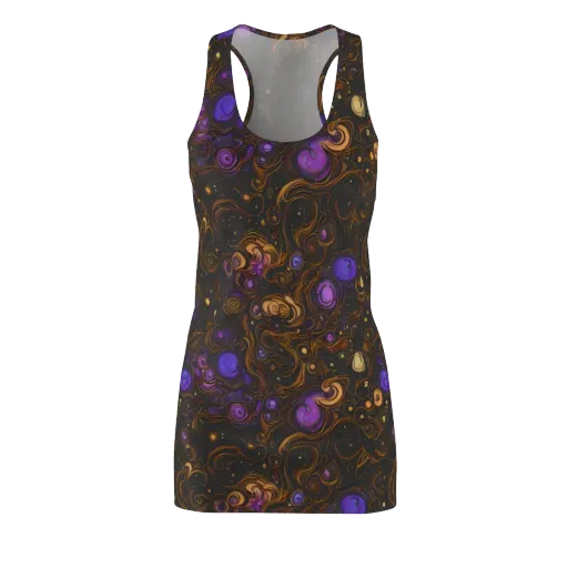 Gilded Gravity on a Racerback Dress