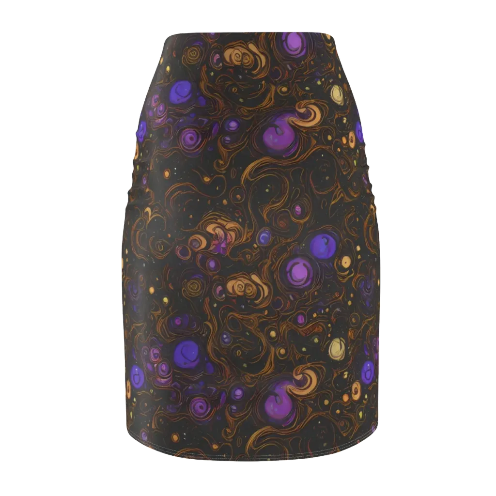 Gilded Gravity on Pencil Skirt — Back