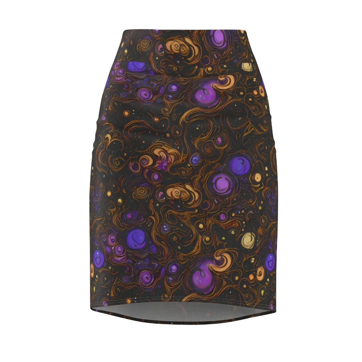 Gilded Gravity on Pencil Skirt — Front