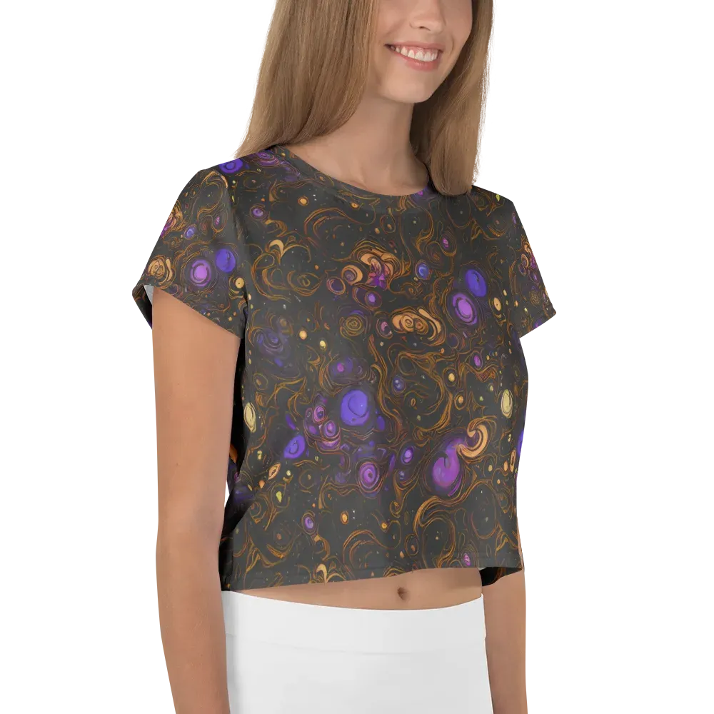 Gilded Gravity on Crop Tee — Right