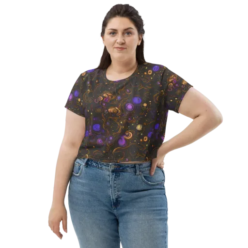 Gilded Gravity on a Crop Tee