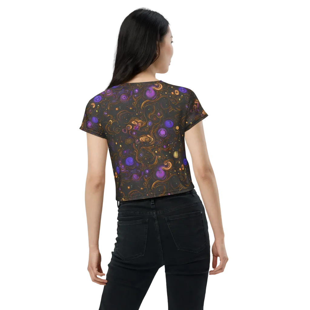 Gilded Gravity on Crop Tee — Back