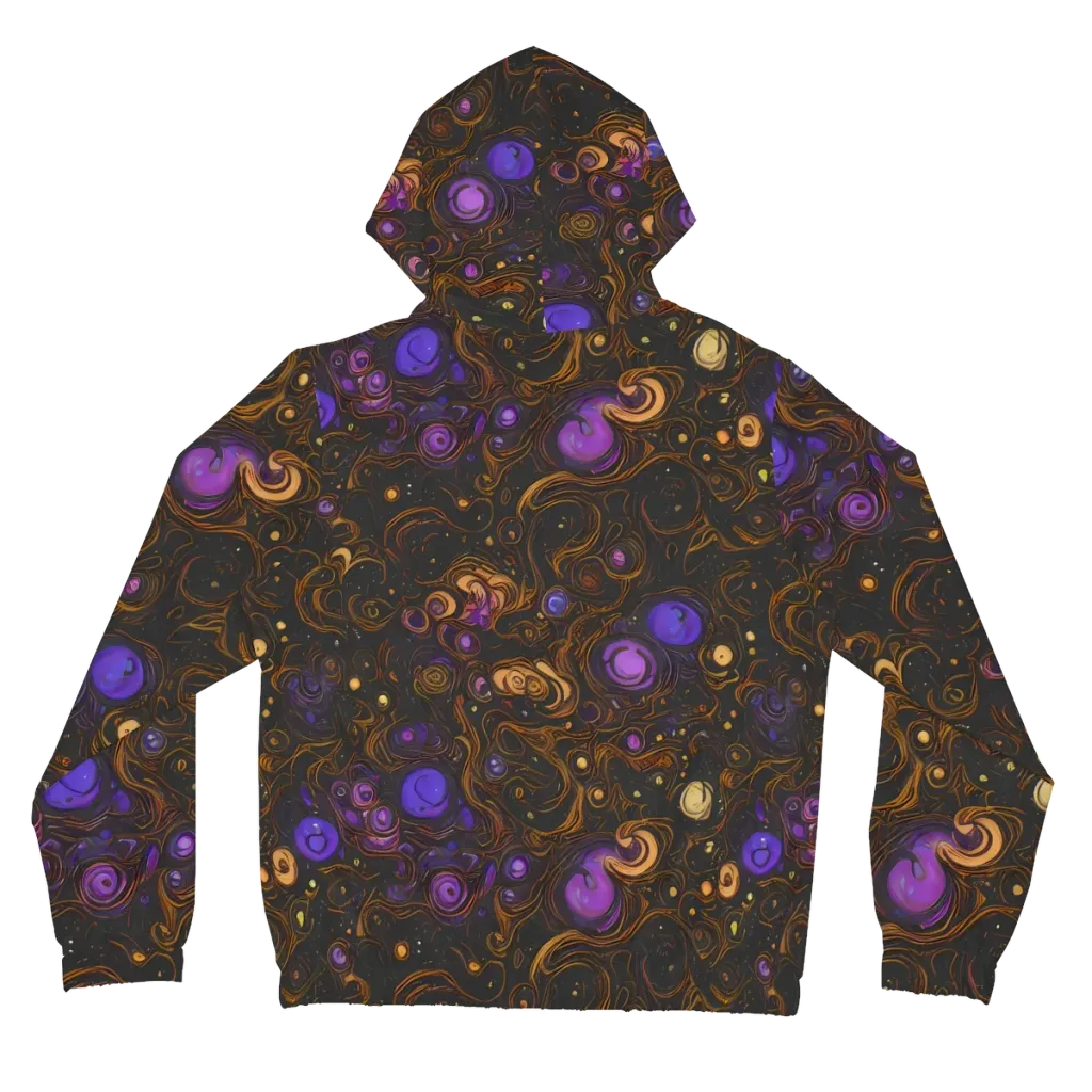 Gilded Gravity on Women's Full-Zip Hoodie — Back