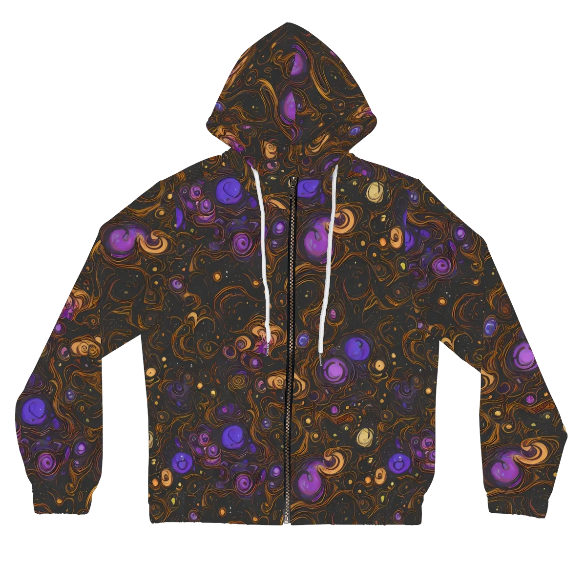 Gilded Gravity on Women's Full-Zip Hoodie — Front