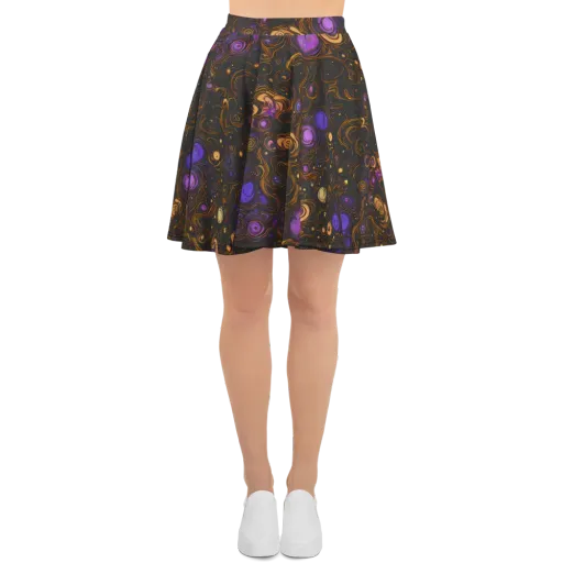 Gilded Gravity on a Skater Skirt