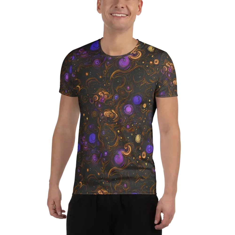 Gilded Gravity on Men's Athletic T-Shirt — Front