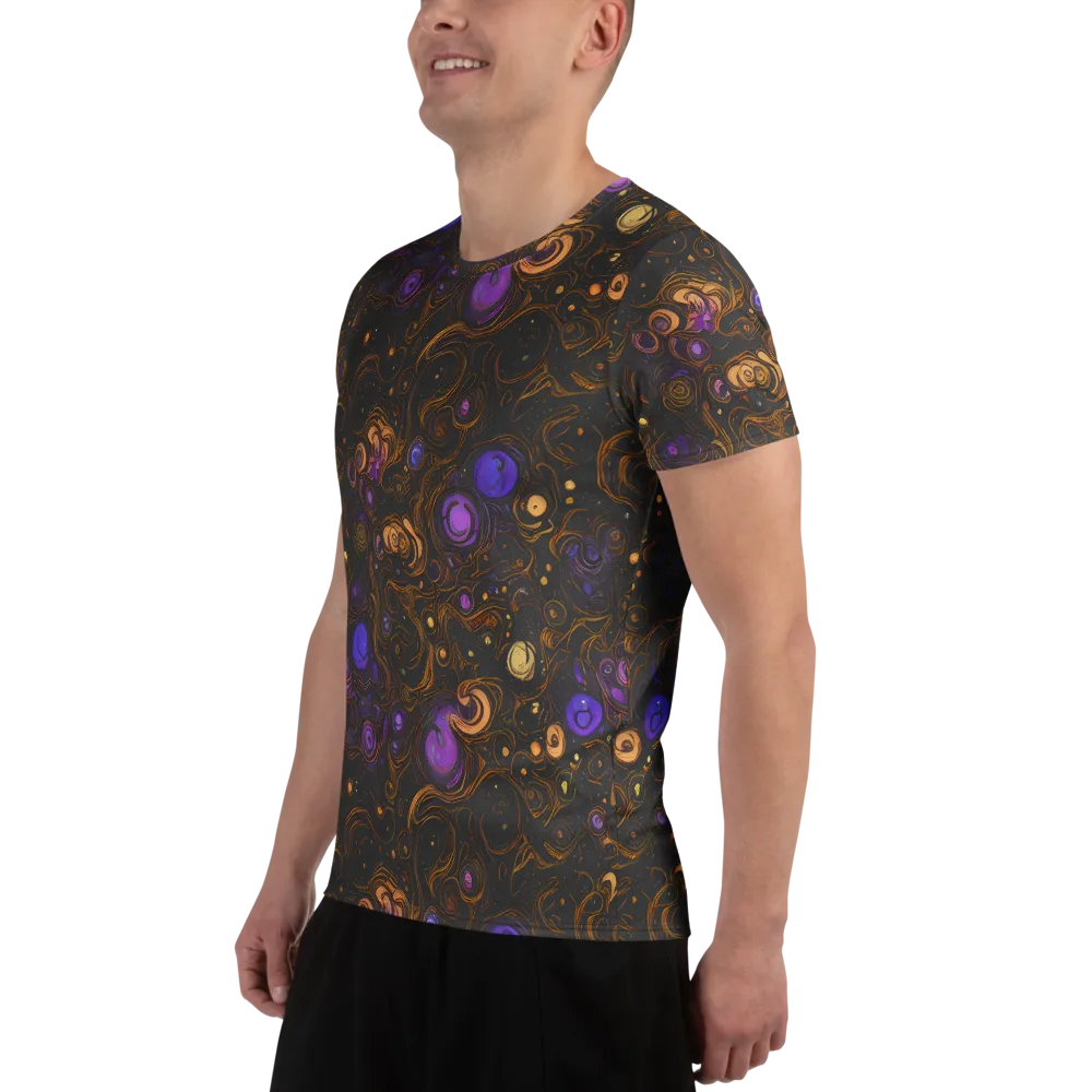 Gilded Gravity on Men's Athletic T-Shirt — Left