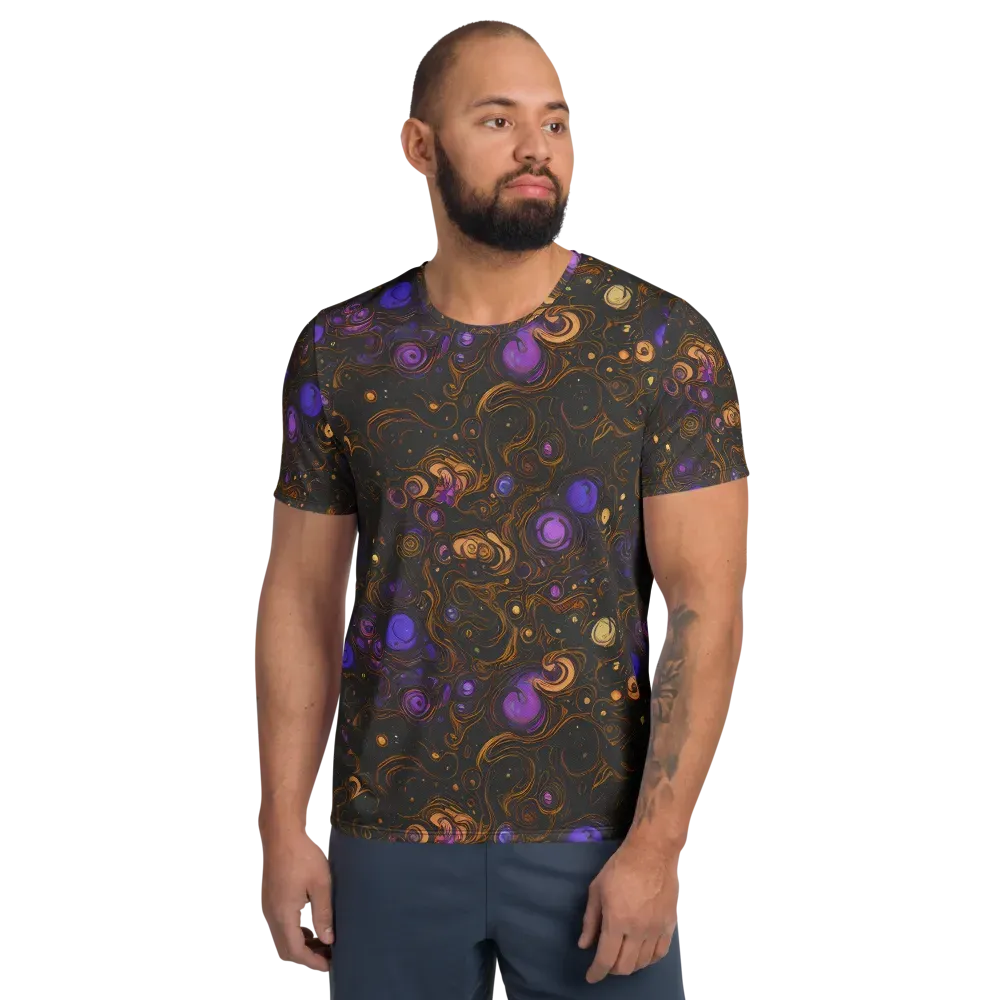 Gilded Gravity on Men's Athletic T-Shirt — Front