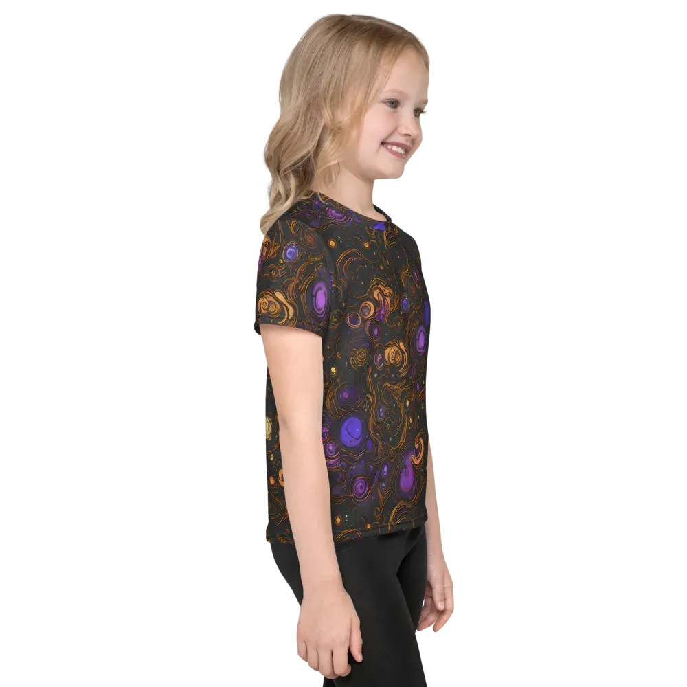 Gilded Gravity on Kids Crew Neck T-Shirt — Right