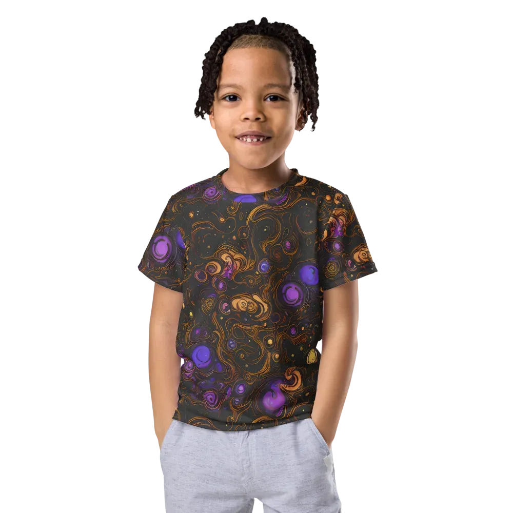 Gilded Gravity on Kids Crew Neck T-Shirt — Front