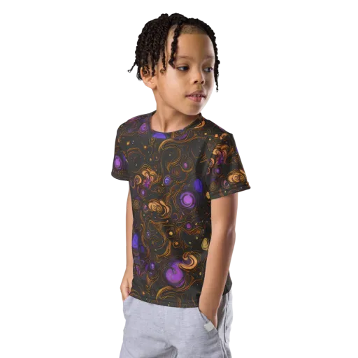 Gilded Gravity on a Kids Crew Neck T-Shirt