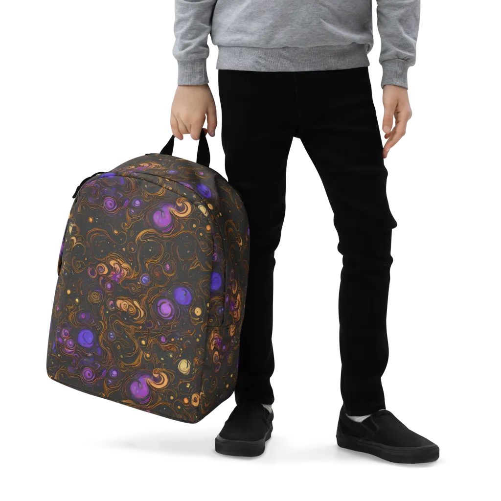 Gilded Gravity on Minimalist Backpack — Zoomed-in
