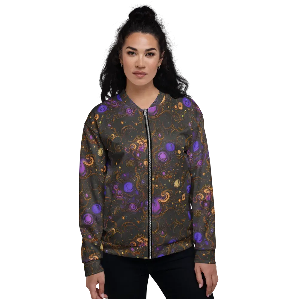 Gilded Gravity on Bomber Jacket — Front