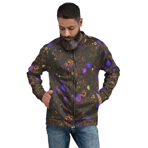 Gilded Gravity on a Bomber Jacket
