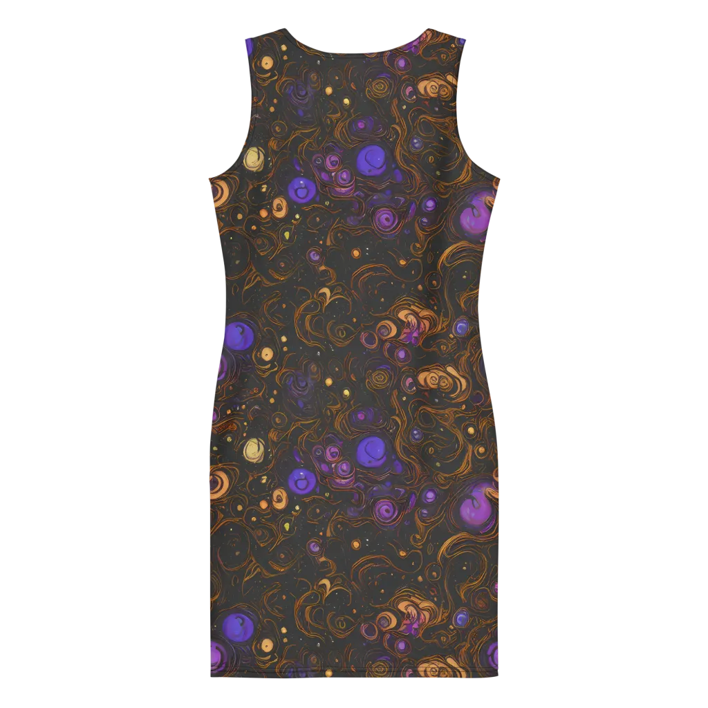 Gilded Gravity on Bodycon Dress — Back